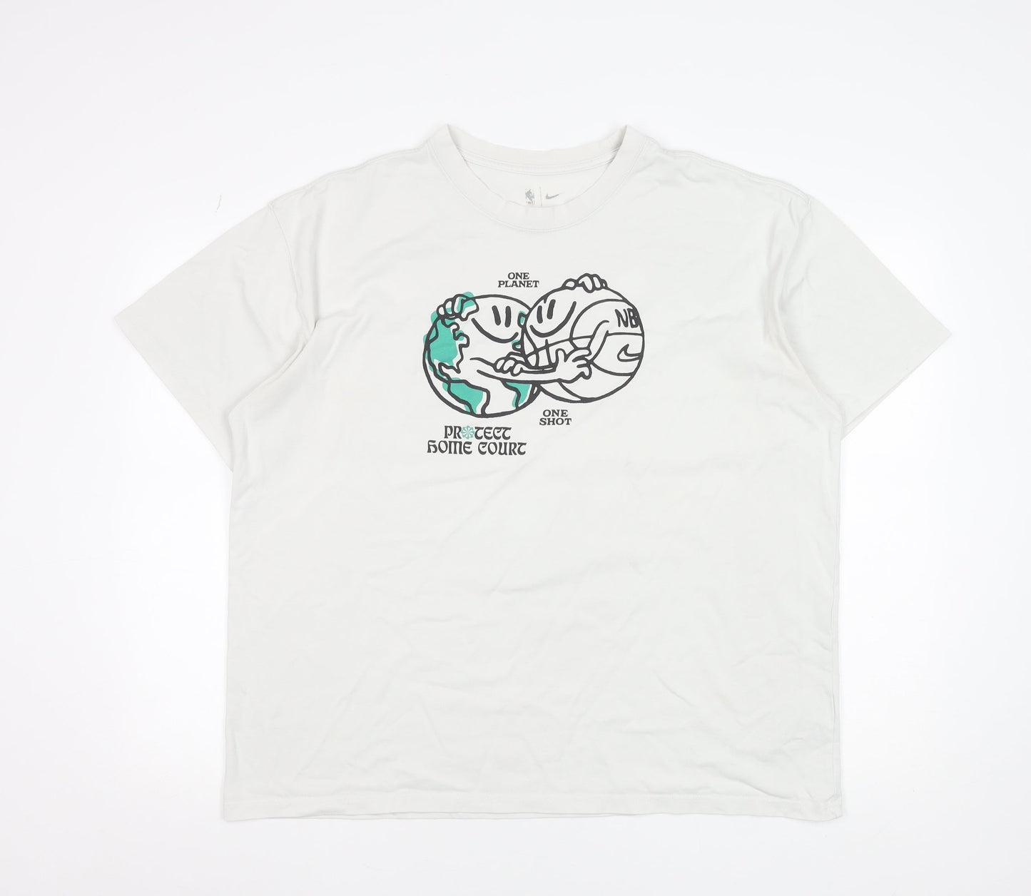 Nike Men’s White NBA Protect Home Court Graphic T-Shirt Size L