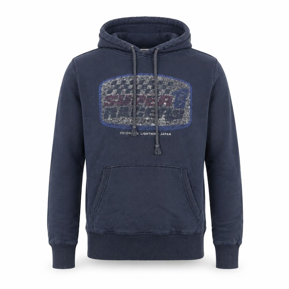 Mens UK M Regular Superdry Blue Pullover Hoodie