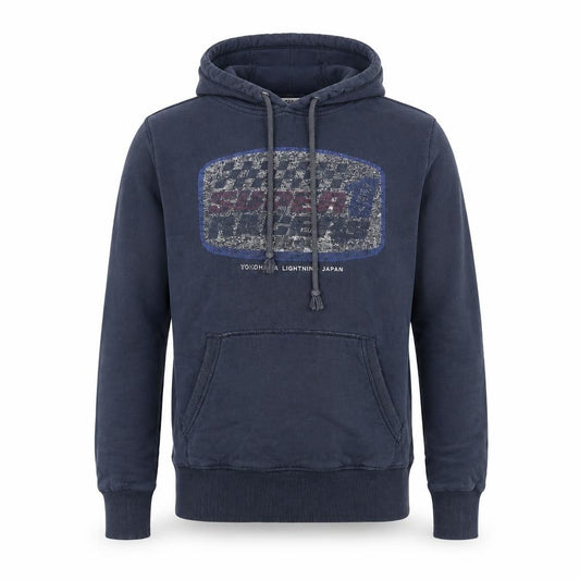 Mens UK M Regular Superdry Blue Pullover Hoodie