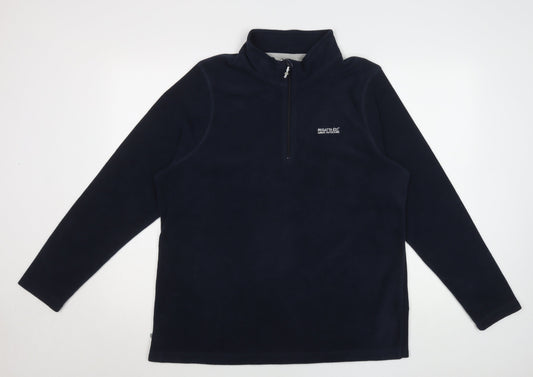 Regatta Women’s Navy 1/4 Zip Fleece Sweatshirt UK 18 Polyester Outdoor