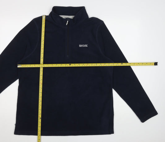 Regatta Women’s Navy 1/4 Zip Fleece Sweatshirt UK 18 Polyester Outdoor