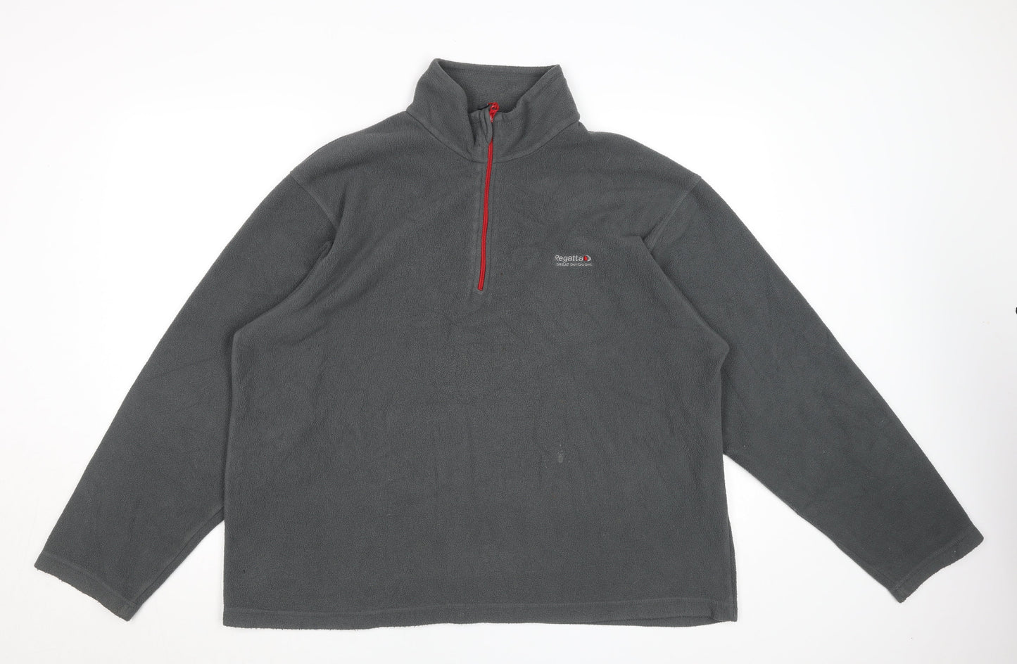 Regatta Mens Grey 2XL Fleece 1/4 Zip Pullover Sweatshirt