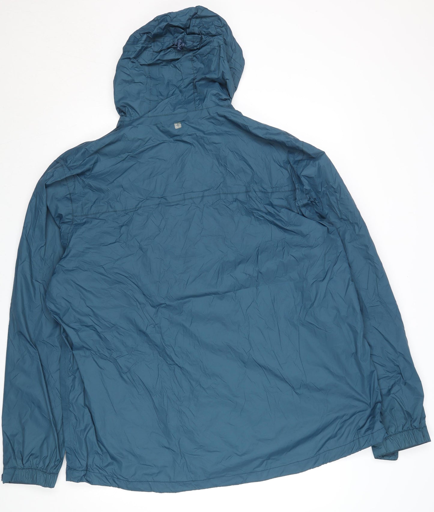 Mountain Warehouse Men’s Blue 2XL Waterproof Hooded Rain Jacket