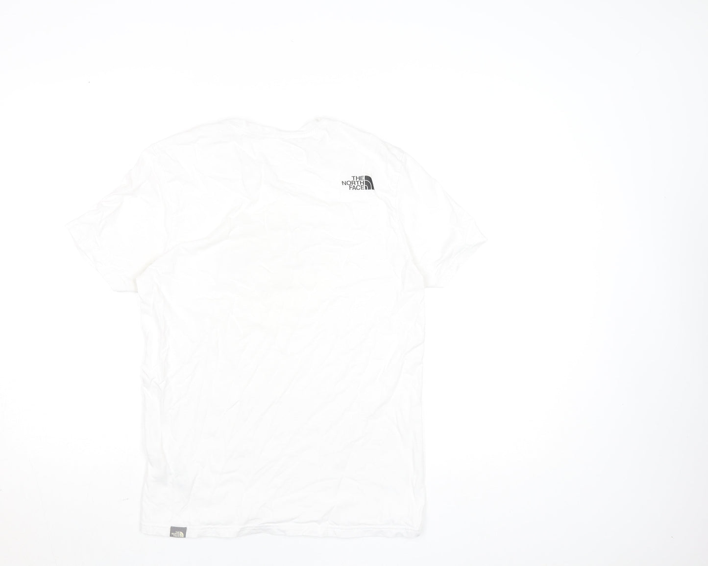 The North Face Men's White Small Logo Graphic Cotton T-Shirt