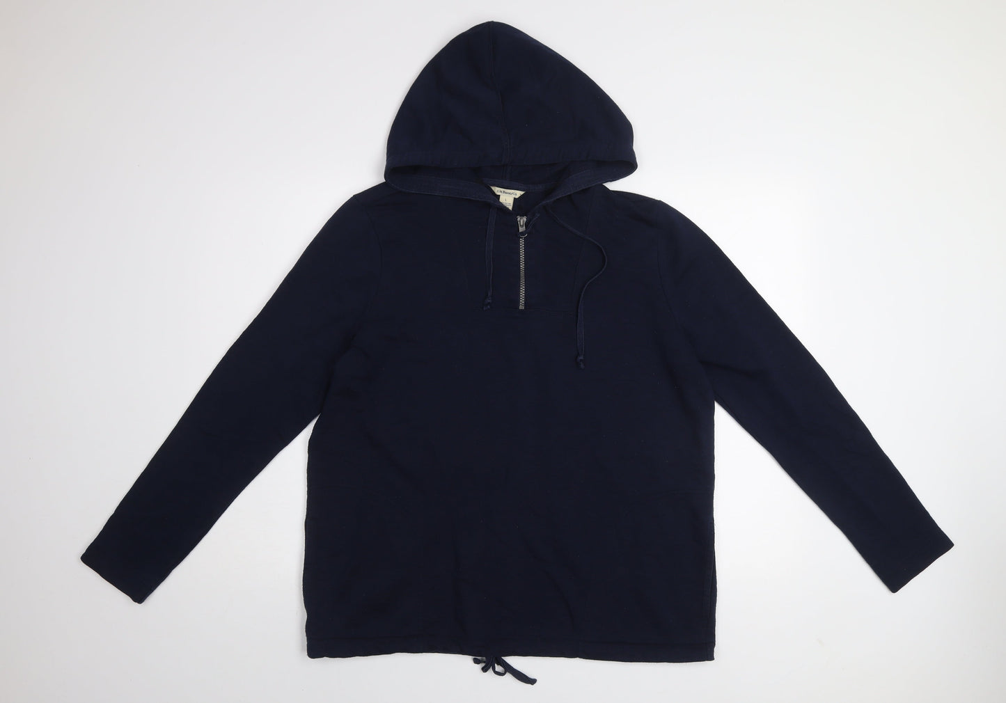 G.H. Bass & Co. Men's Blue Pullover Hoodie Size L Cotton Blend