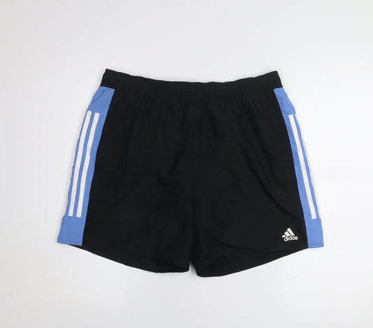 Adidas Men's Black Athletic Running Shorts Size L