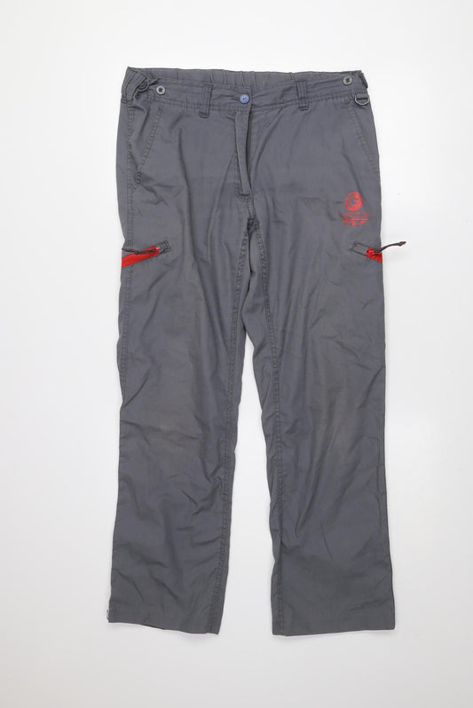 Trespass Mens Grey Cargo Trousers M Regular Fit Lightweight Outdoor