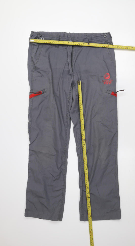 Trespass Mens Grey Cargo Trousers M Regular Fit Lightweight Outdoor