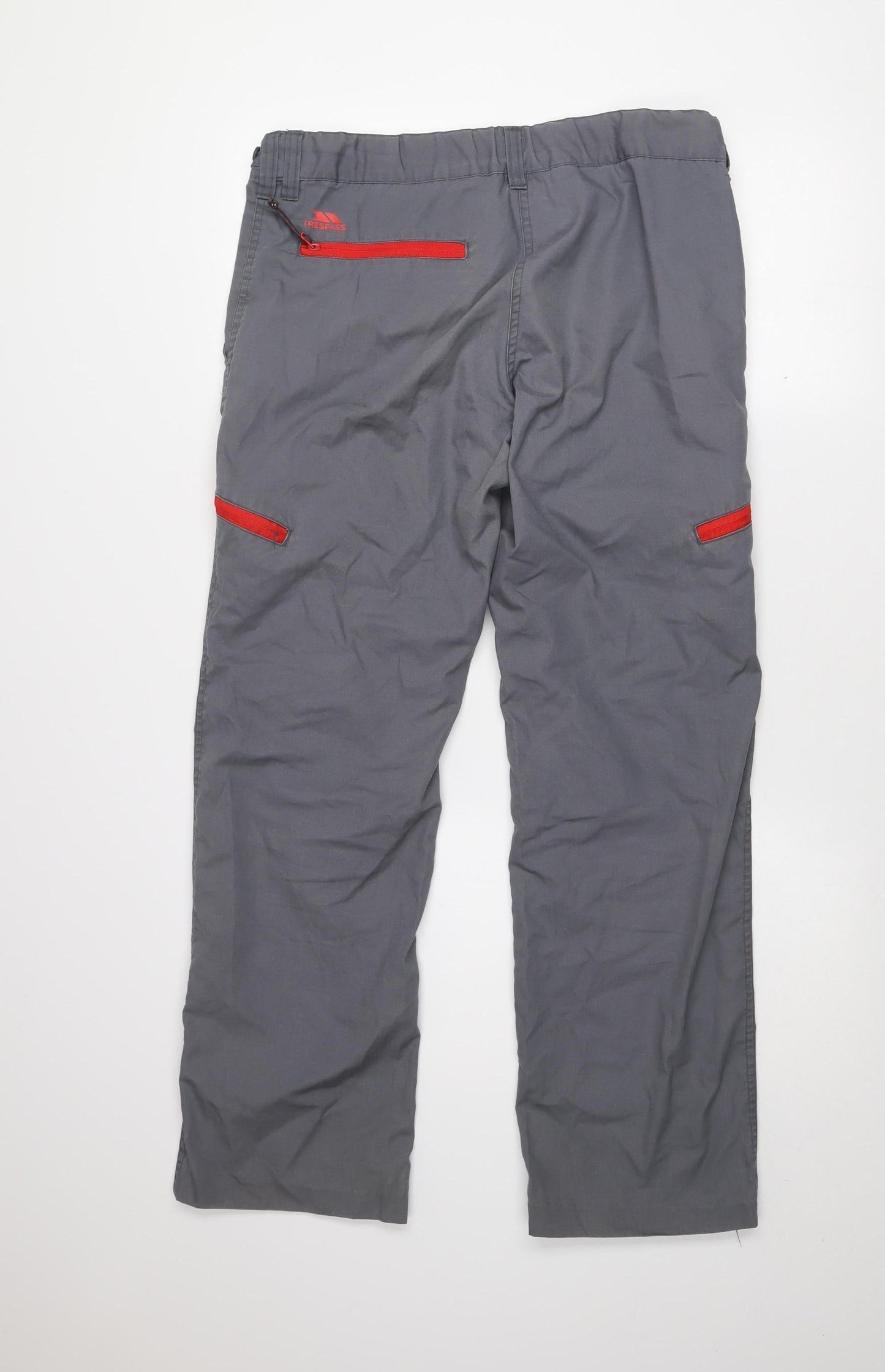 Trespass Mens Grey Cargo Trousers M Regular Fit Lightweight Outdoor