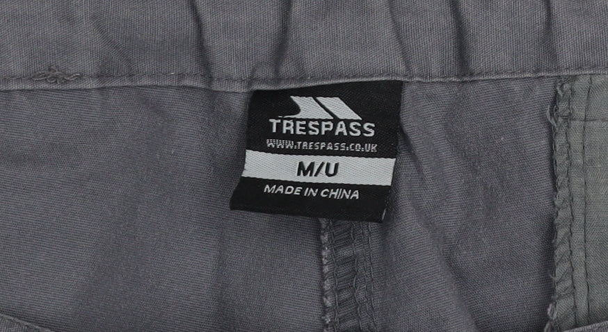 Trespass Mens Grey Cargo Trousers M Regular Fit Lightweight Outdoor