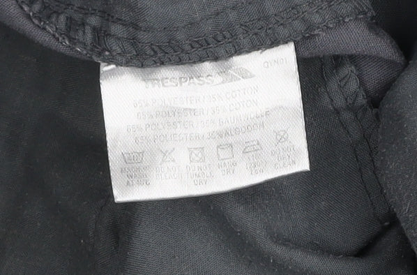 Trespass Mens Grey Cargo Trousers M Regular Fit Lightweight Outdoor