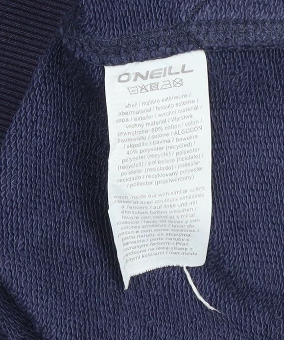 O'Neill Men's Blue Pullover Hoodie M Santa Cruz Logo Cotton Blend