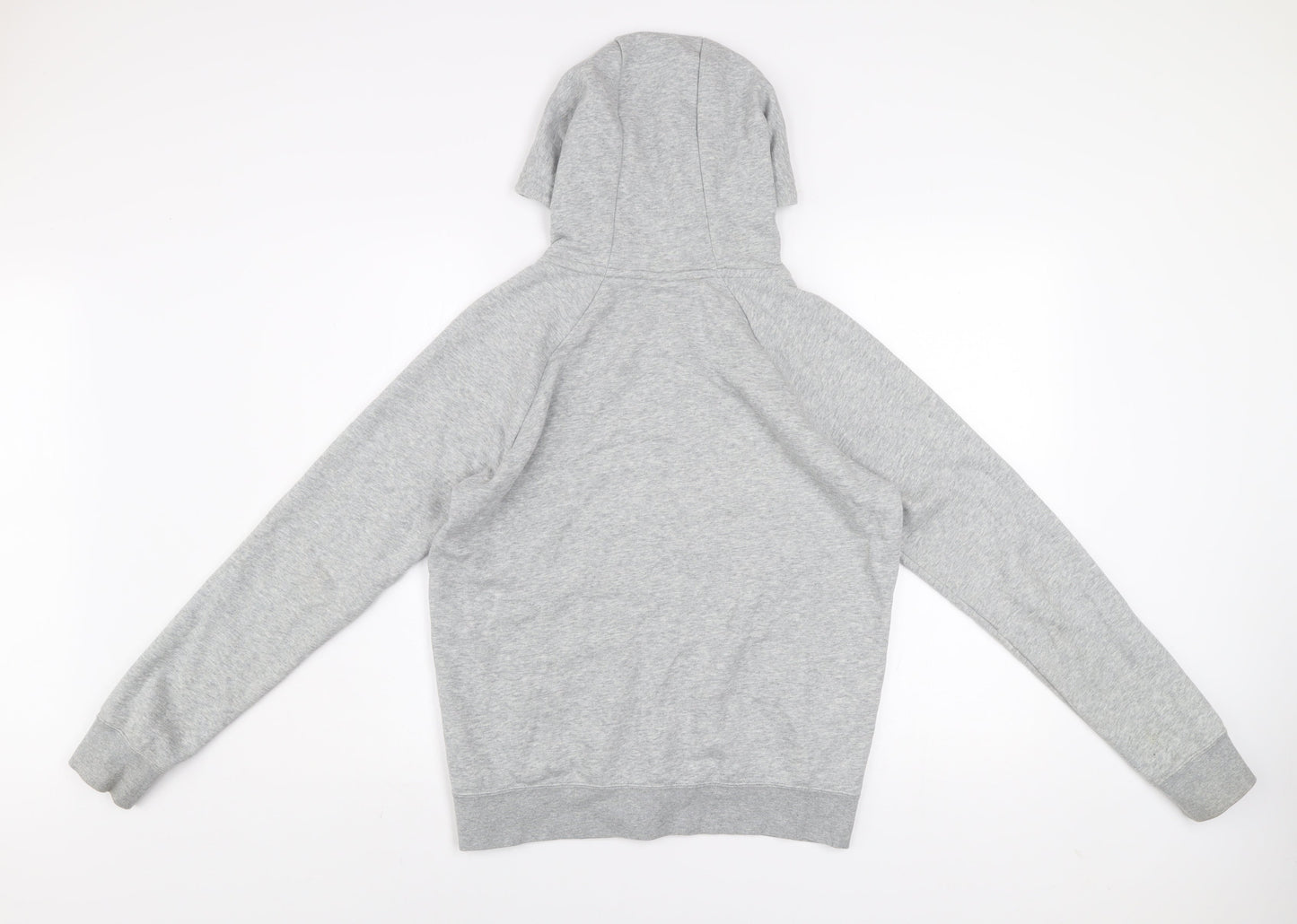 Nike Men's Grey Full Zip Hoodie Size S Lightweight Fleece