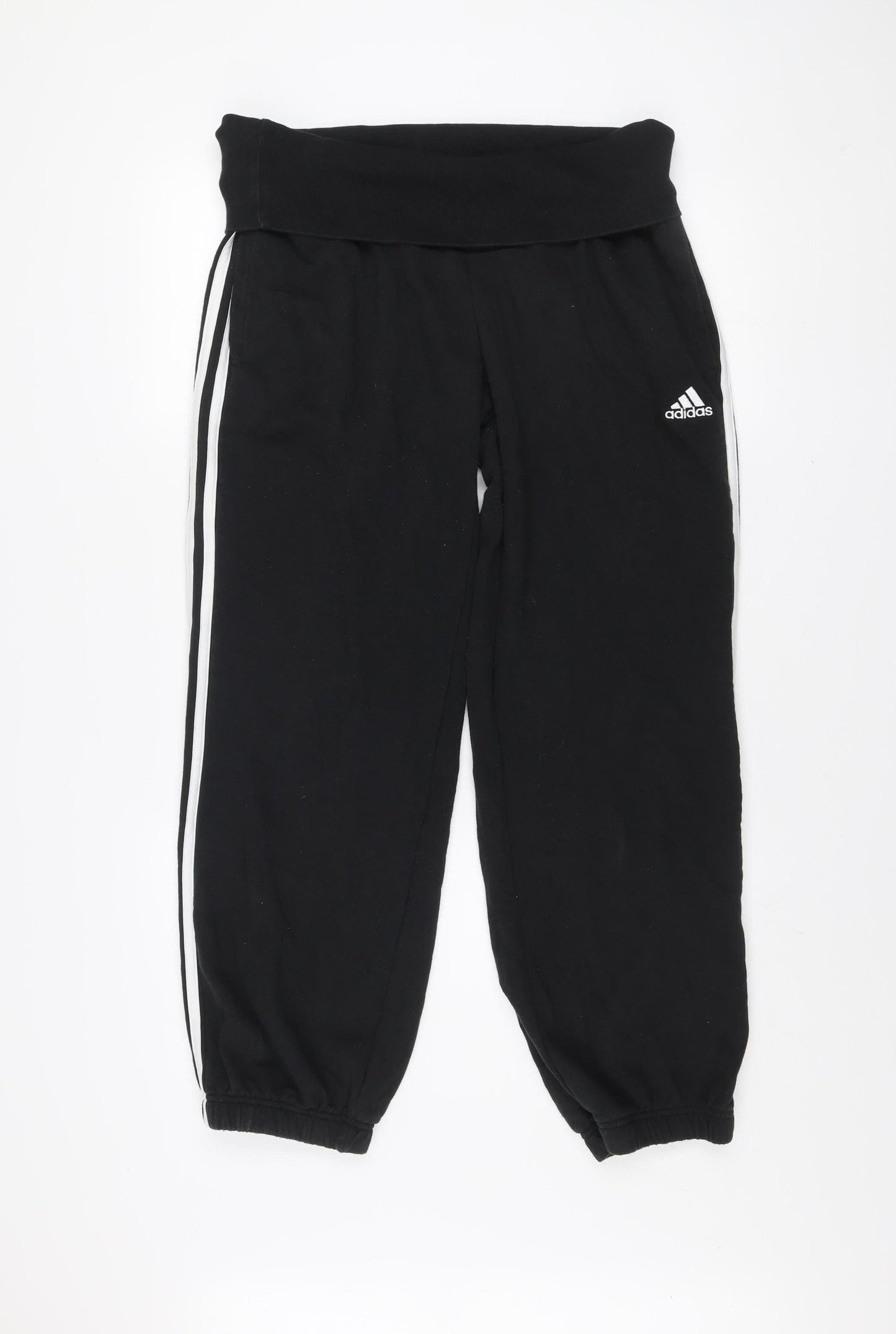 Adidas Women's Black Jogger Trousers Size 16-18 Elastic Waist Activewear