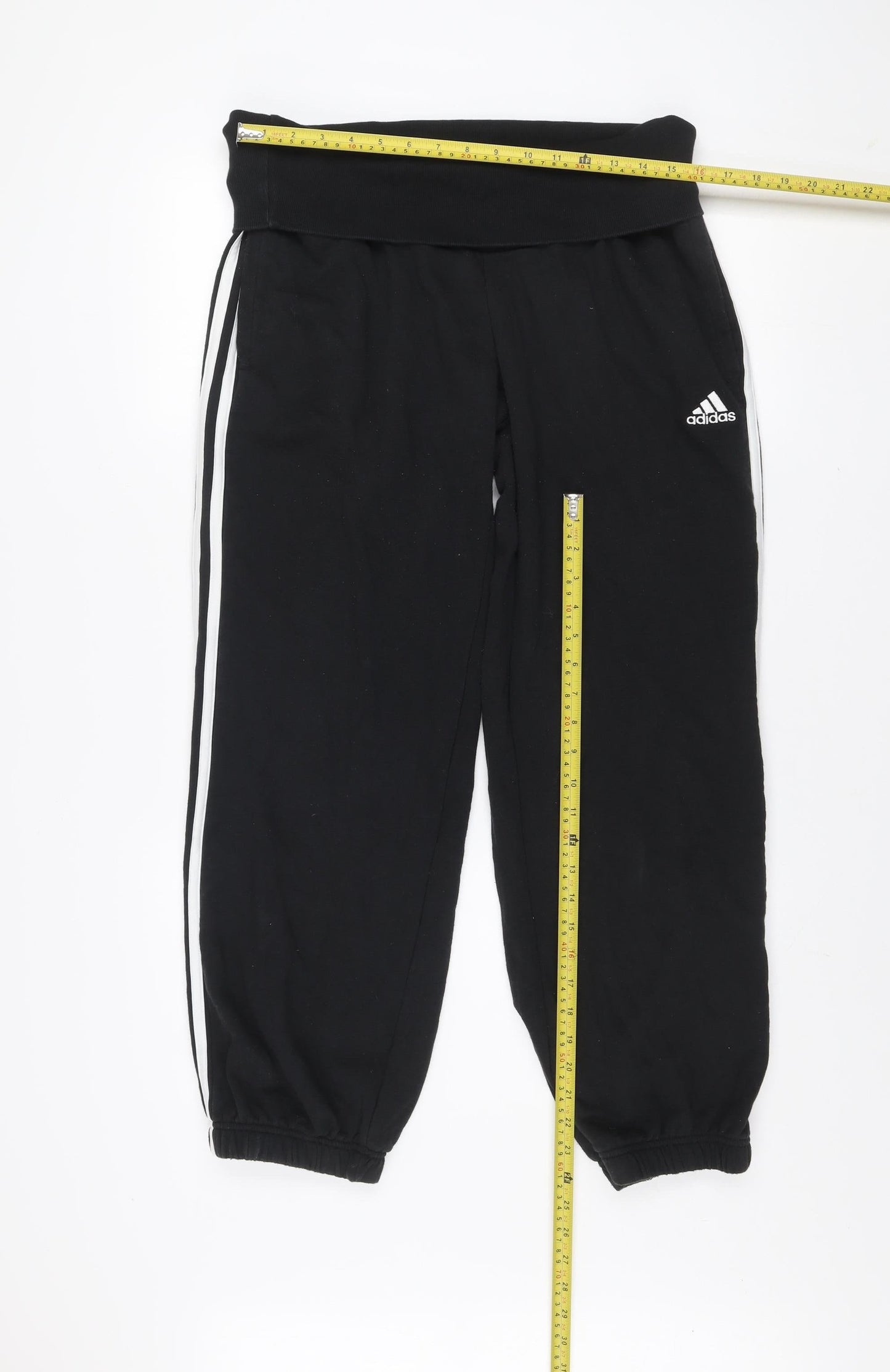 Adidas Women's Black Jogger Trousers Size 16-18 Elastic Waist Activewear