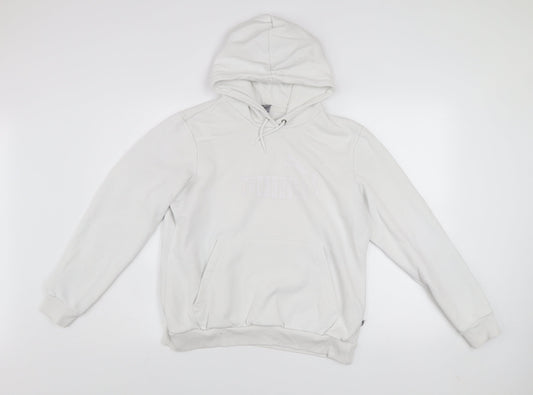 Womens UK XL Regular PUMA White Pullover Hoodie
