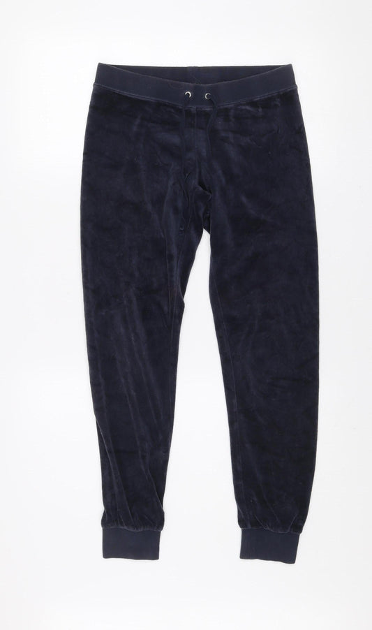 Juicy Couture Black Label Navy Velour Joggers XS Women's Activewear