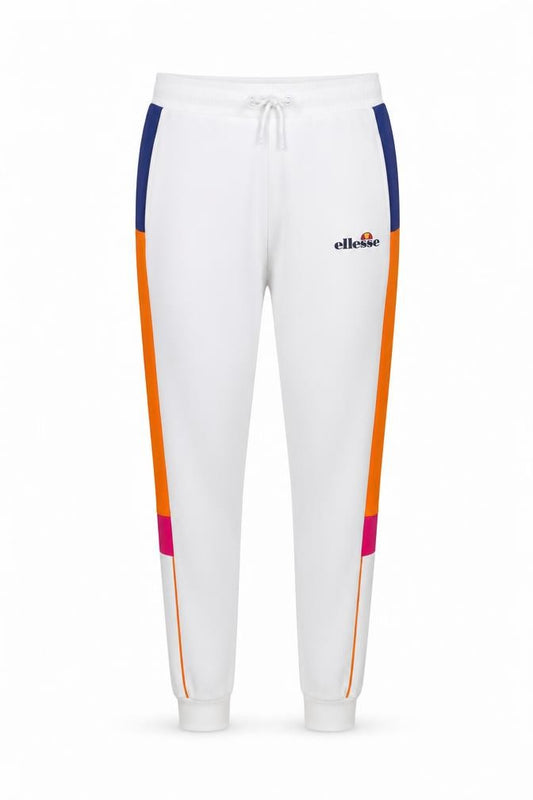 Ellesse Womens White Jogger Trousers Size 10 Colourblock Polyester Gym Pants