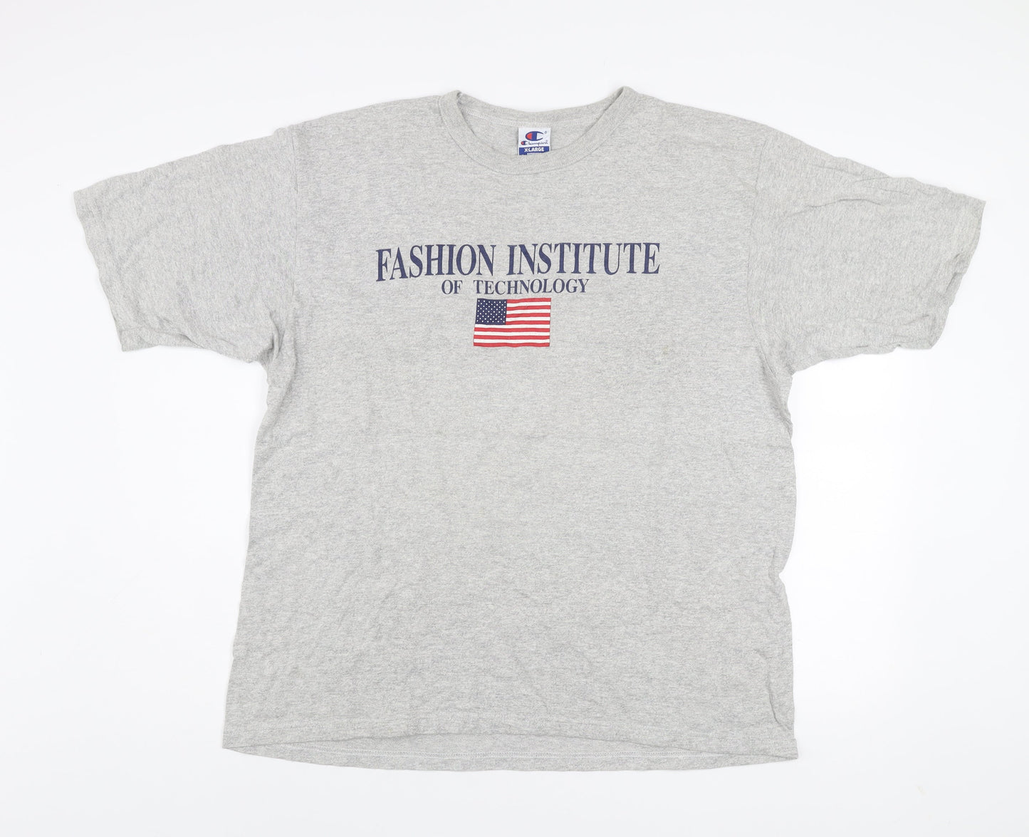Champion Men's Grey XL Fashion Institute Graphic T-Shirt