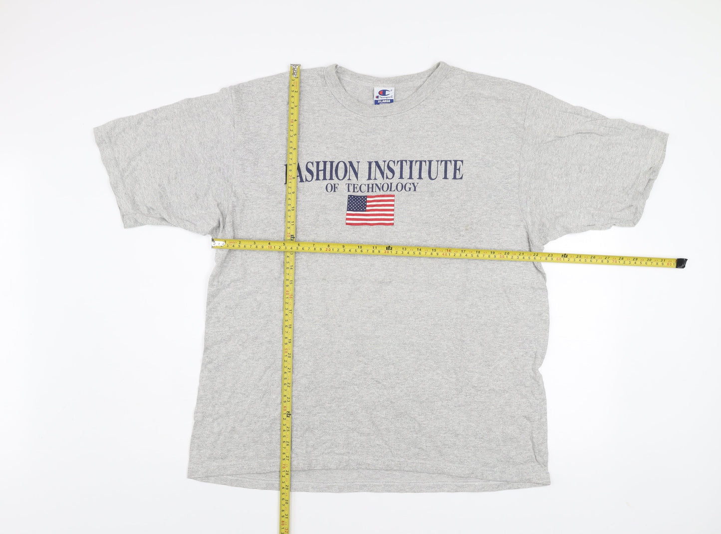 Champion Men's Grey XL Fashion Institute Graphic T-Shirt