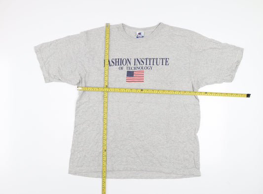 Champion Men's Grey XL Fashion Institute Graphic T-Shirt