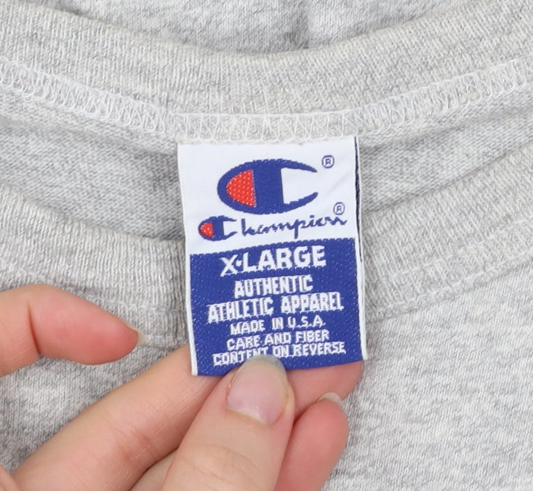 Champion Men's Grey XL Fashion Institute Graphic T-Shirt