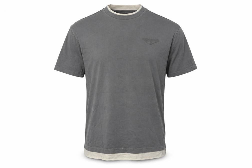 River Island Men's Grey Crew Neck Cotton T-Shirt Size S