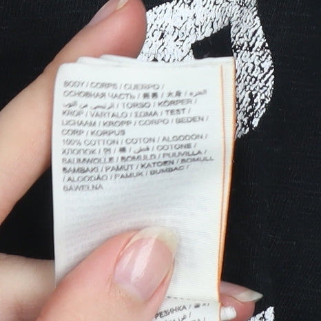 Superdry Men's Black Graphic Logo T-Shirt Size S Short Sleeve Cotton