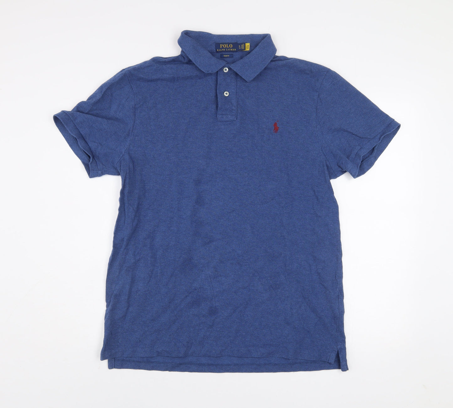 Polo Ralph Lauren Men's Blue Slim Fit Cotton Short Sleeve Polo Shirt XL