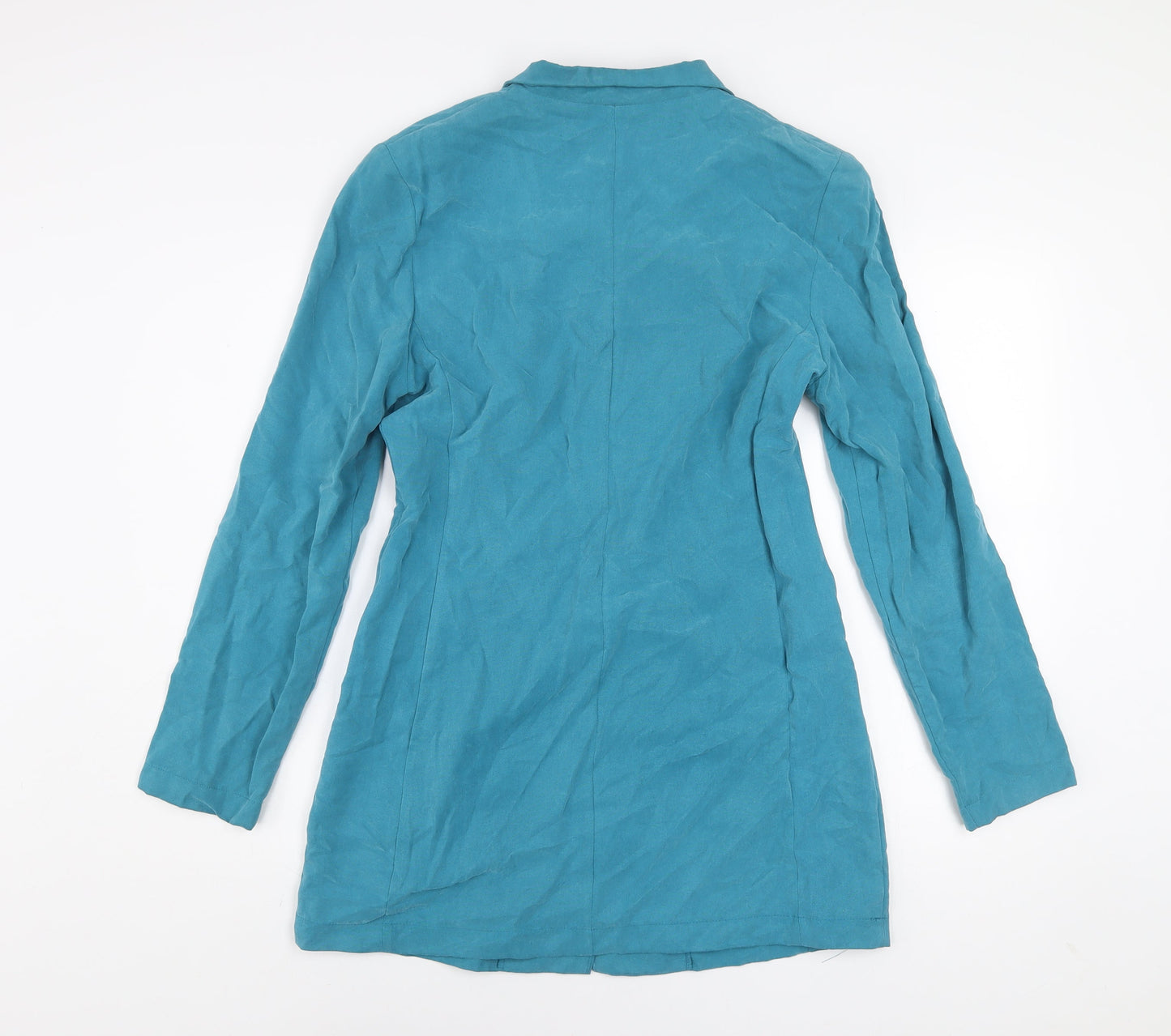 Richards Women’s Blue Long Blazer Jacket UK 12 Classic Modal