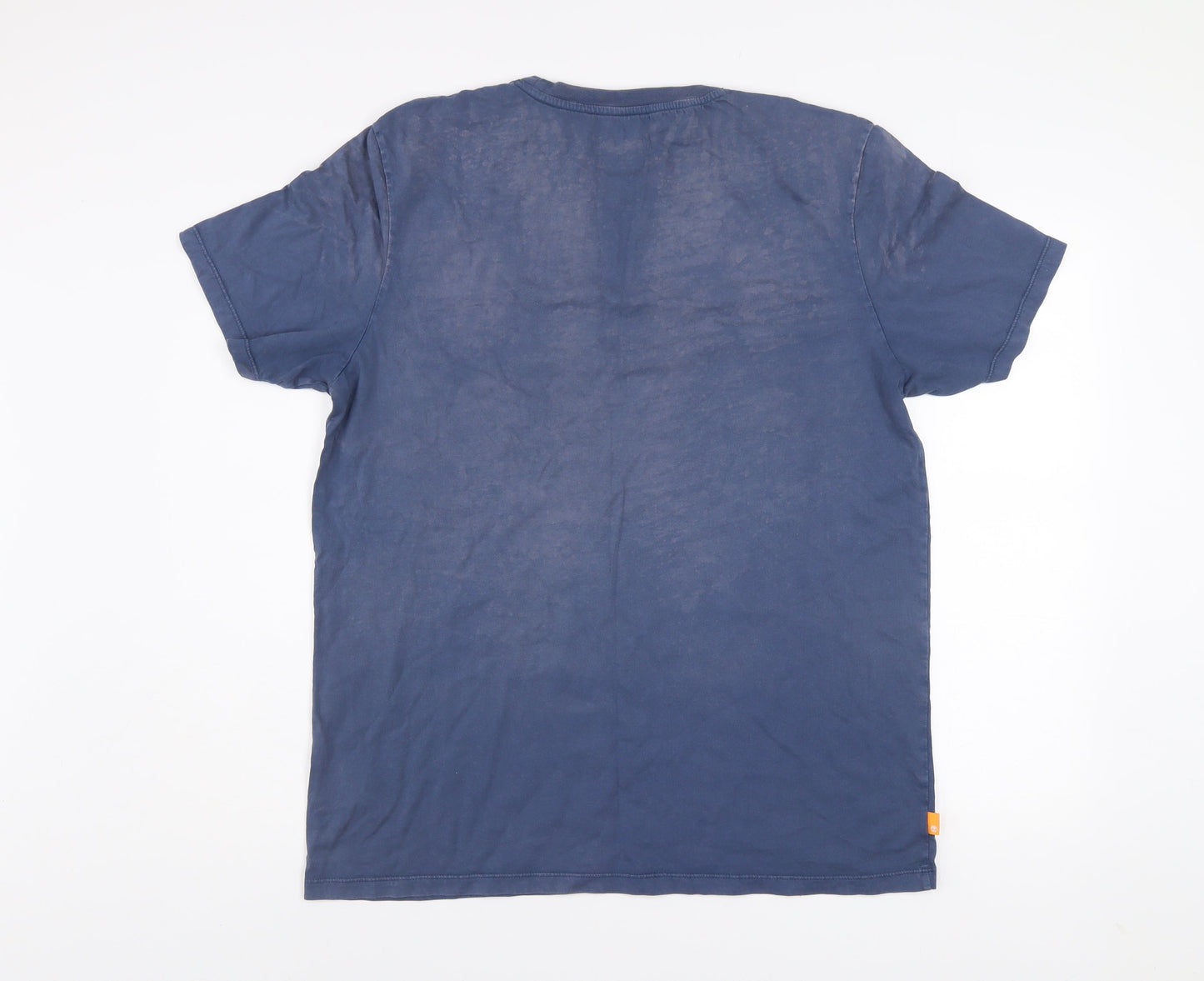 Timberland Men's Blue Regular Fit Cotton T-Shirt Size L