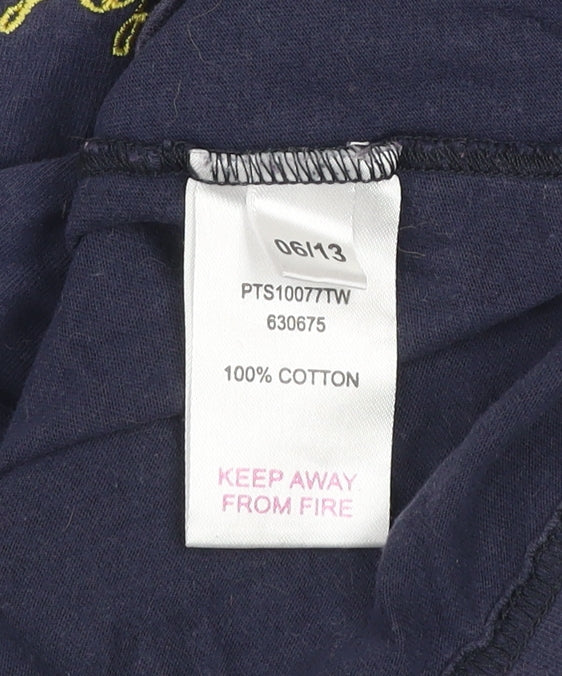 Peter Storm Women's Blue Floral Cotton T-Shirt Size 14