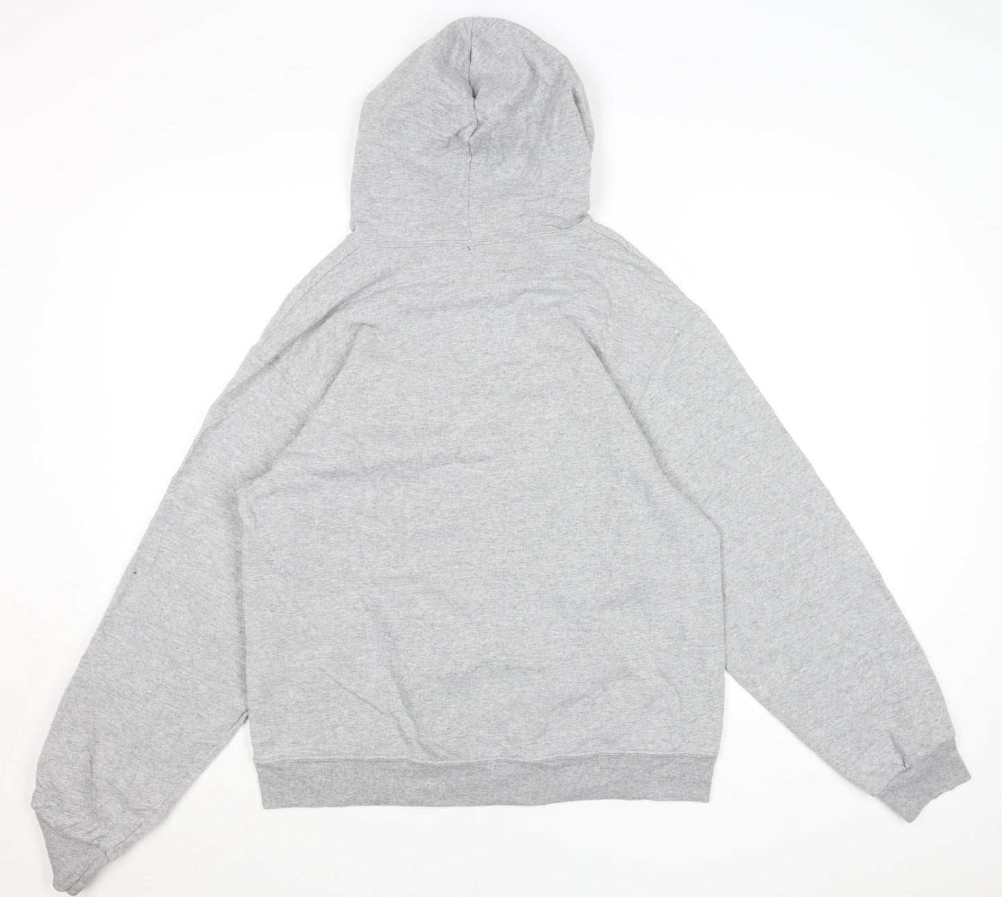 Fruit of the Loom Men's Grey Pullover Hoodie M NYC Embroidered Logo