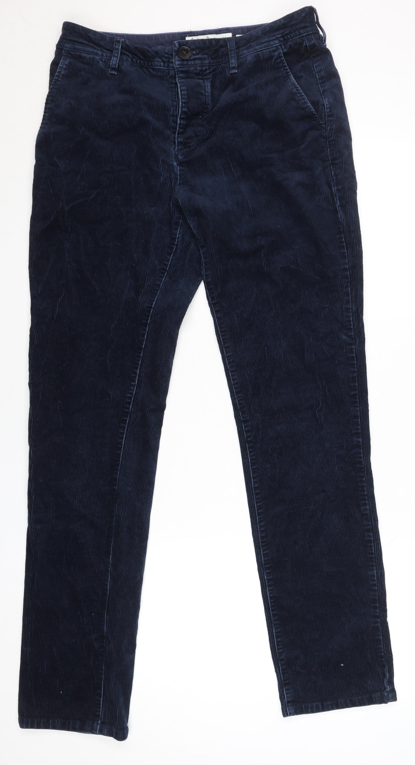 Boden Men's Blue Corduroy Regular Fit Chino Trousers W32 L34