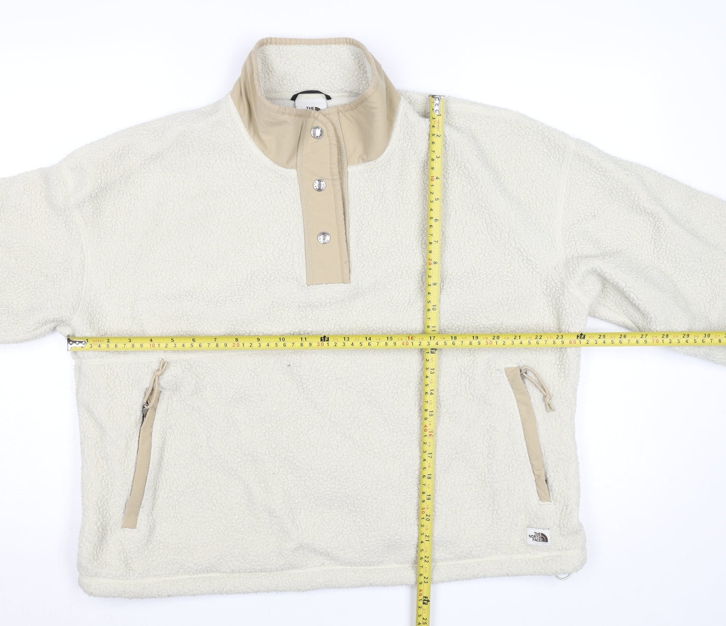 The North Face Womens Beige Fleece Pullover Sweatshirt XL