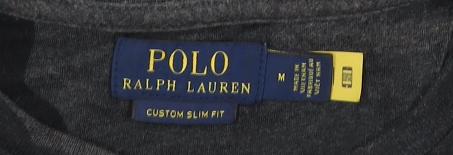 Polo Ralph Lauren Men's Grey Camouflage Slim Fit Cotton T-Shirt M