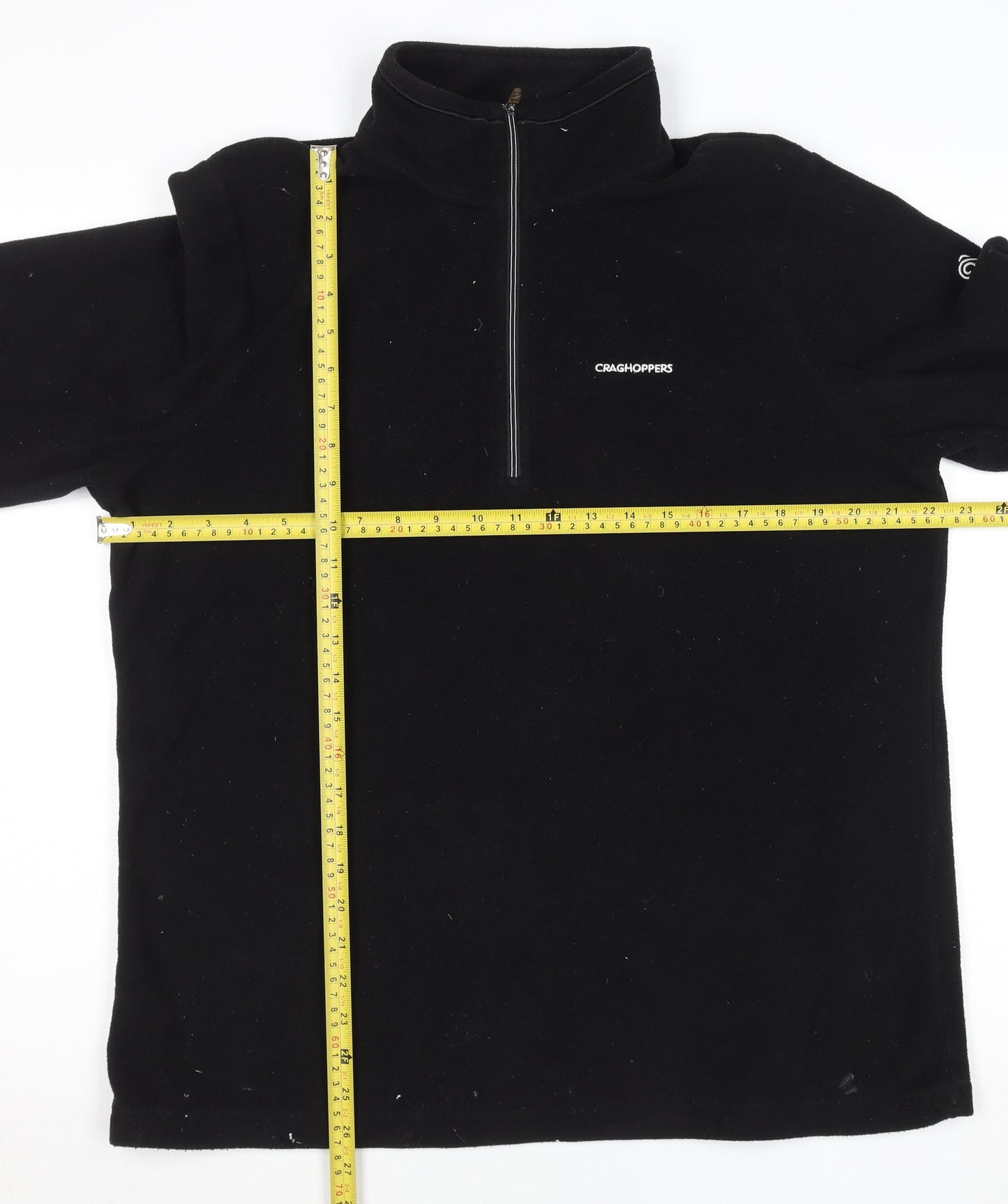 Craghoppers Women's Black Fleece Pullover Sweatshirt UK 16 1/2 Zip