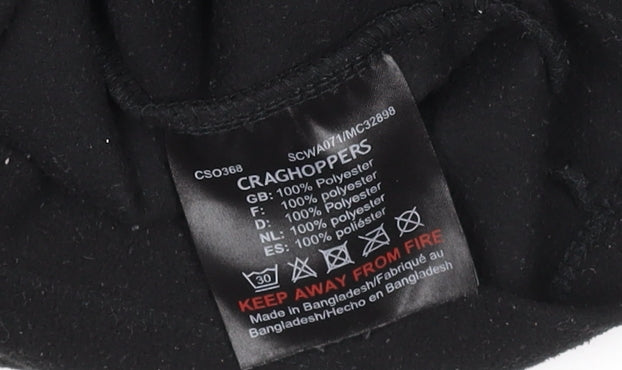 Craghoppers Women's Black Fleece Pullover Sweatshirt UK 16 1/2 Zip