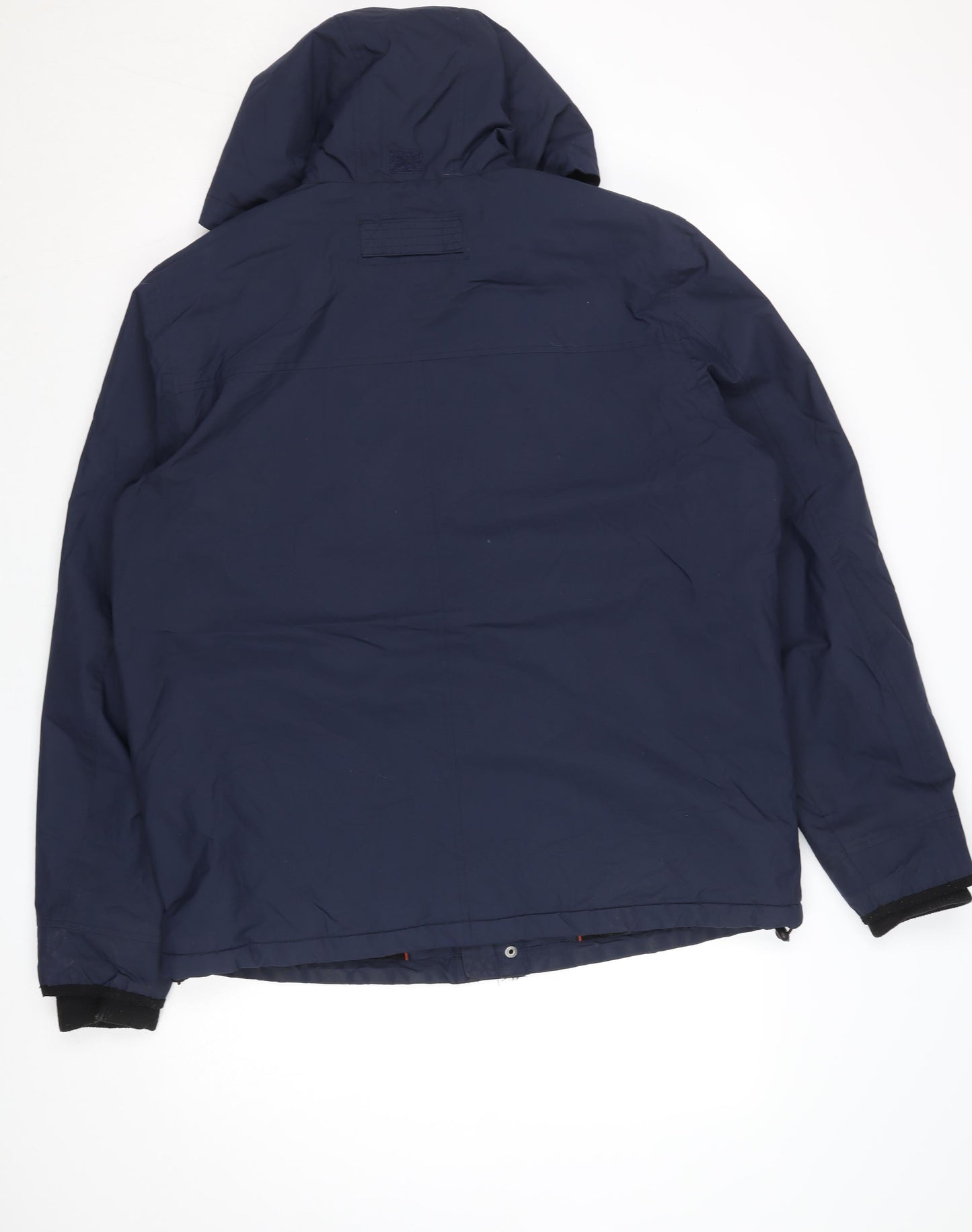 Fat Face Men's Blue L Parka Jacket Hooded Water Resistant Winter Coat