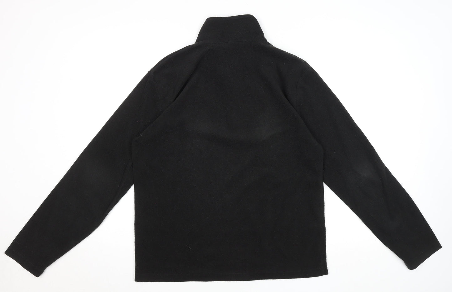 Regatta Men's Black Fleece 1/4 Zip Pullover Top Size M