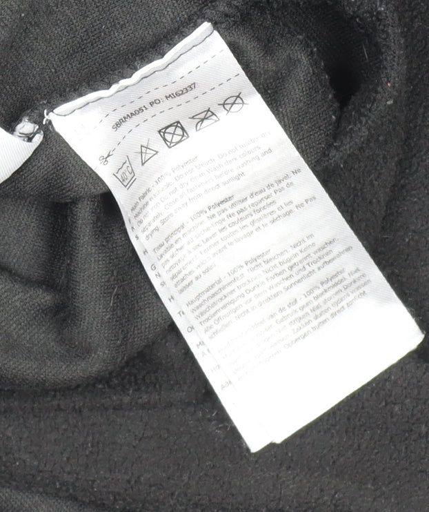 Regatta Men's Black Fleece 1/4 Zip Pullover Top Size M