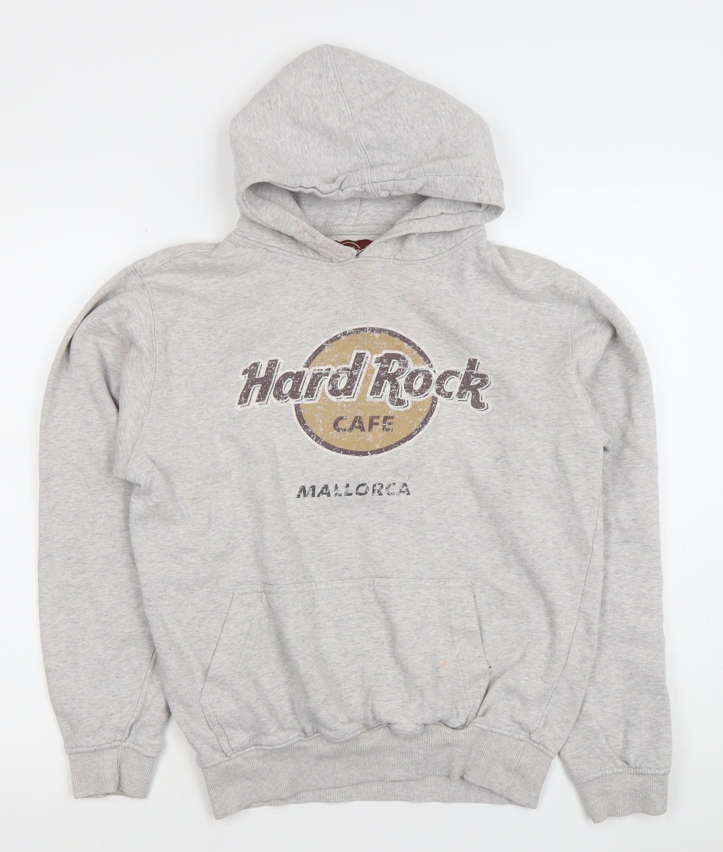 Hard Rock Cafe Mallorca Grey Hoodie Medium Women's Pullover Sweatshirt