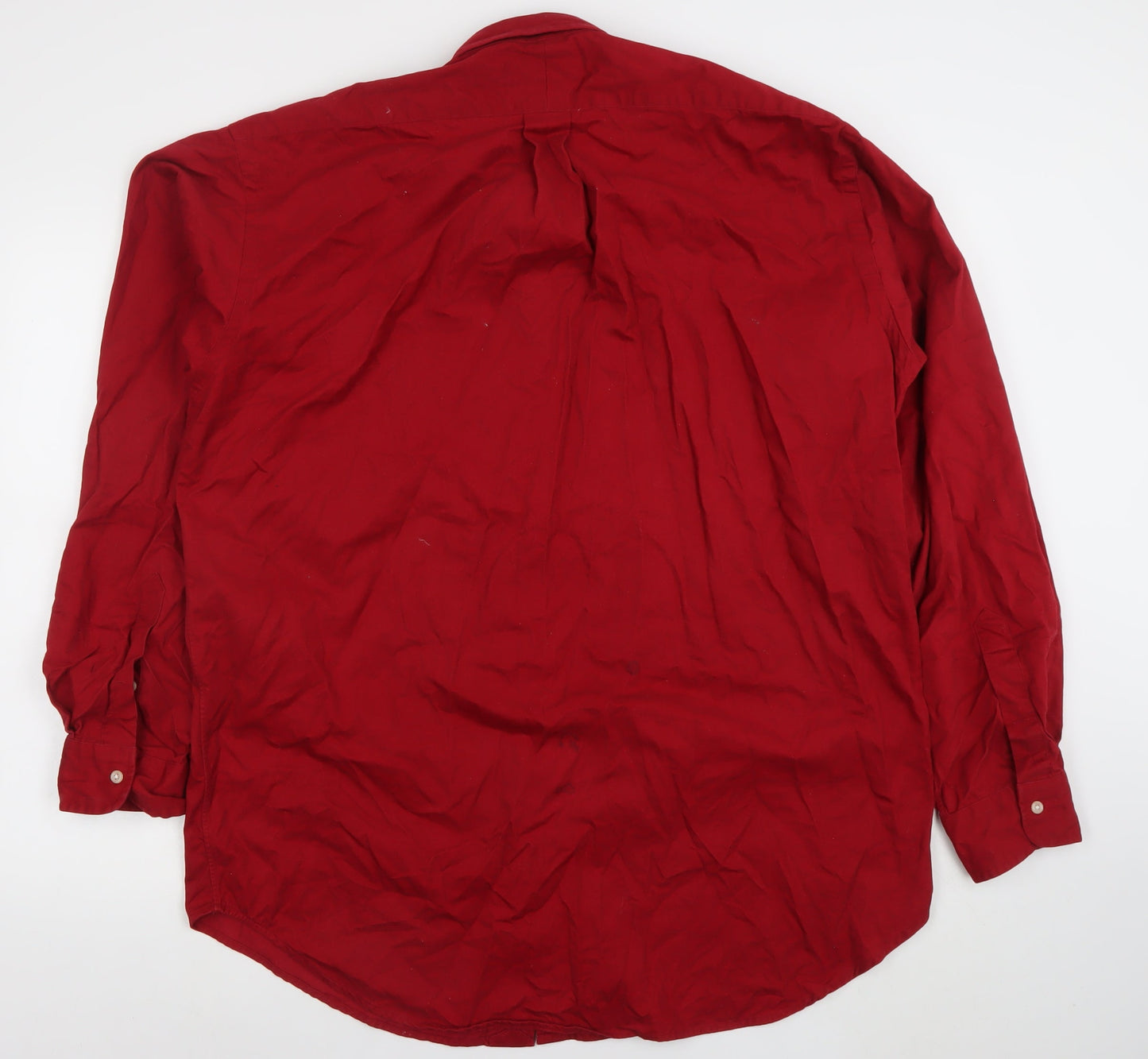 Ralph Lauren Men’s Red Blaire XL Cotton Long Sleeve Button-Down Shirt