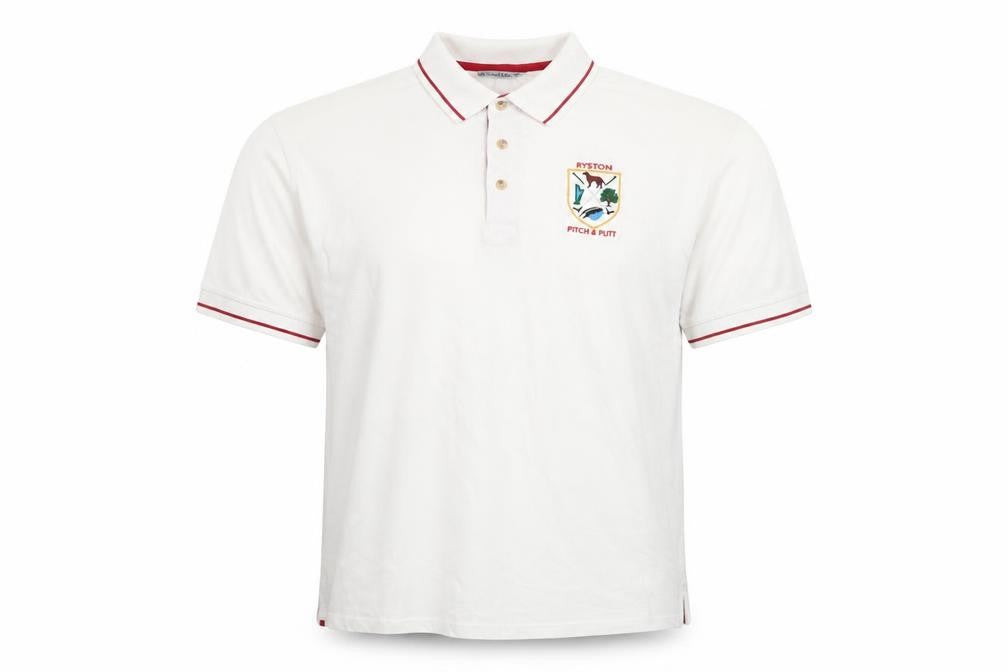 Kustom Kit Men’s White XL Polo Shirt Ryston Pitch & Putt Embroidered Golf Top