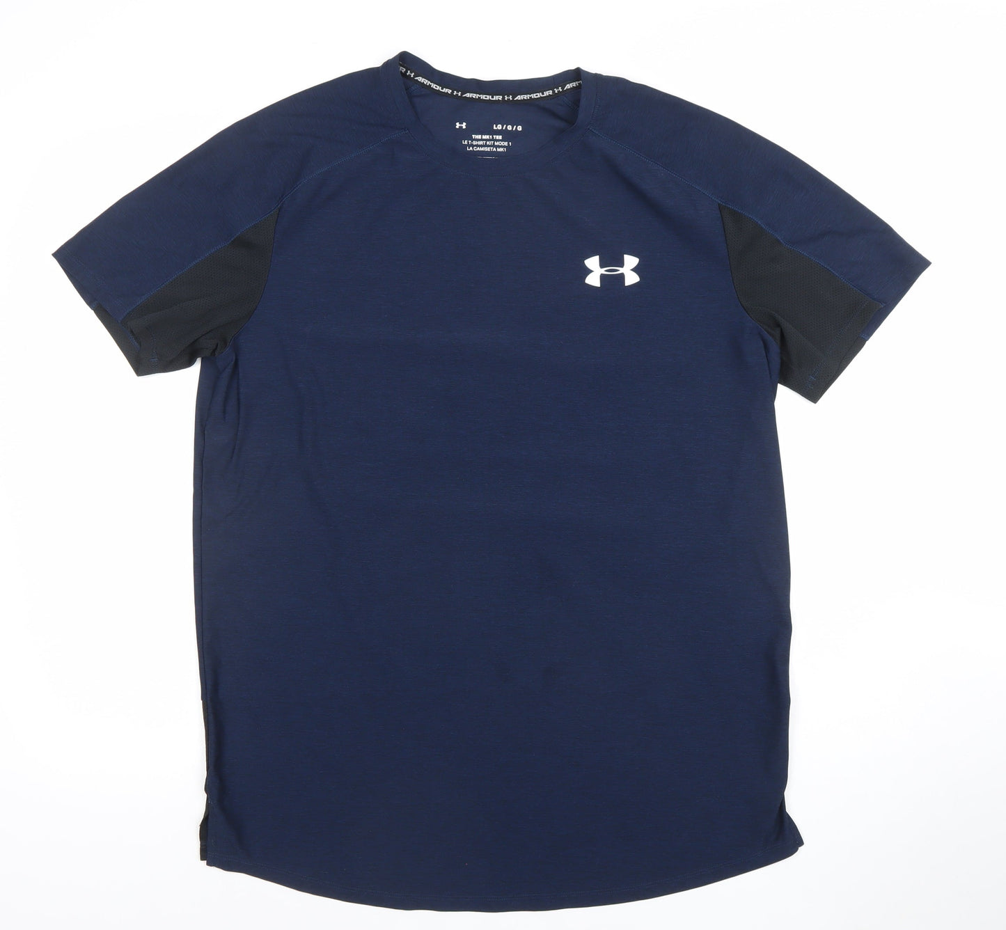 Under Armour Men's Blue MK1 Tee Athletic T-Shirt Size L