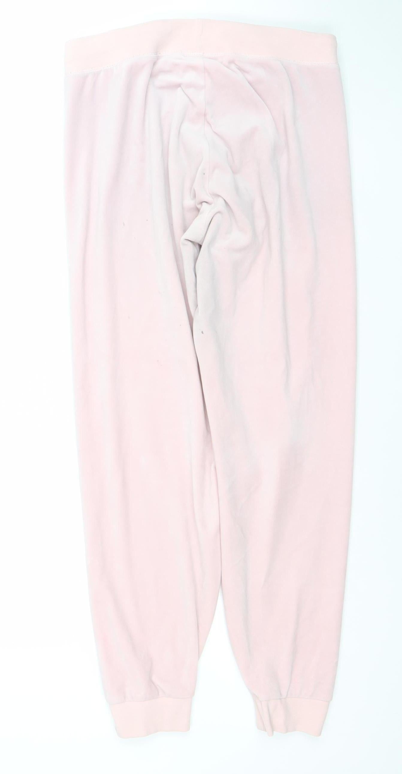 Juicy Couture Women’s Pink Velour Joggers Size M Regular Fit