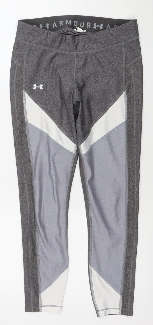 Under Armour Womens Grey Compression HeatGear Leggings M