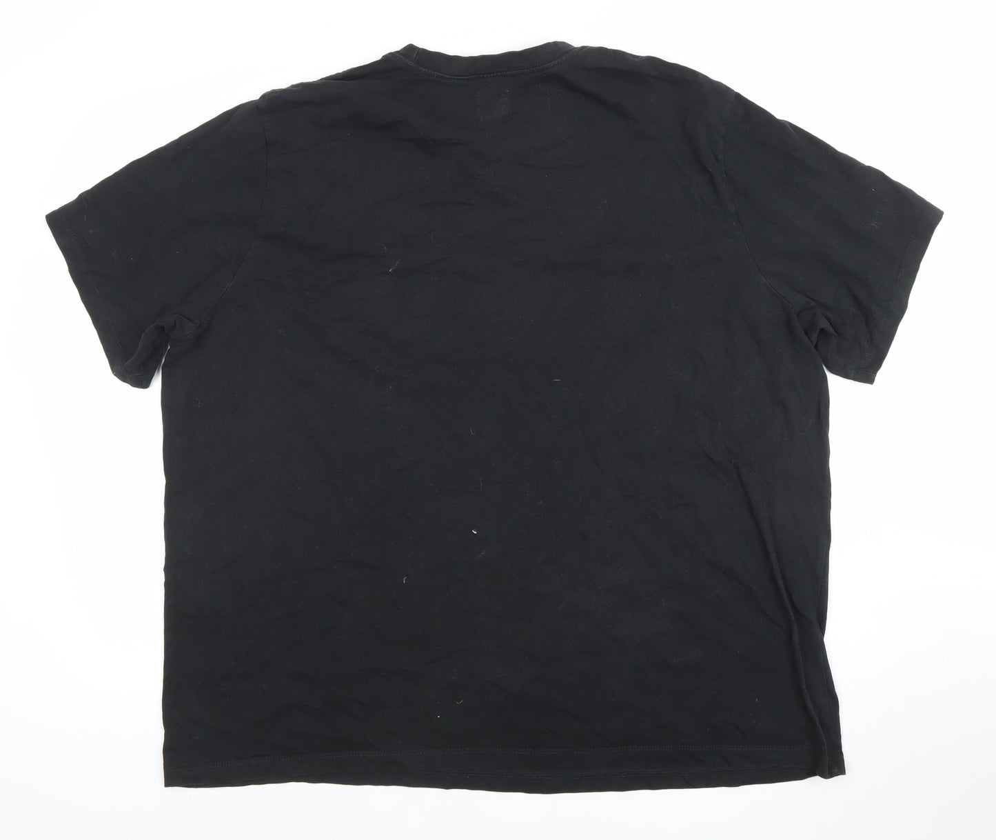 Levi's Men's Black 2XL Regular Fit Cotton Crew Neck T-Shirt