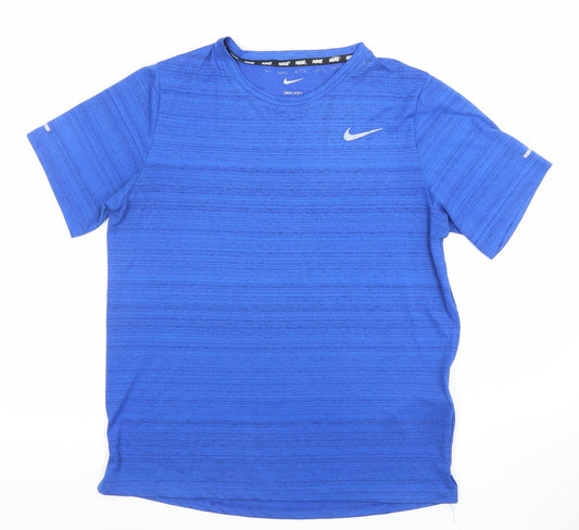 Nike Men's Blue Dri-Fit XL Athletic Short Sleeve Running T-Shirt