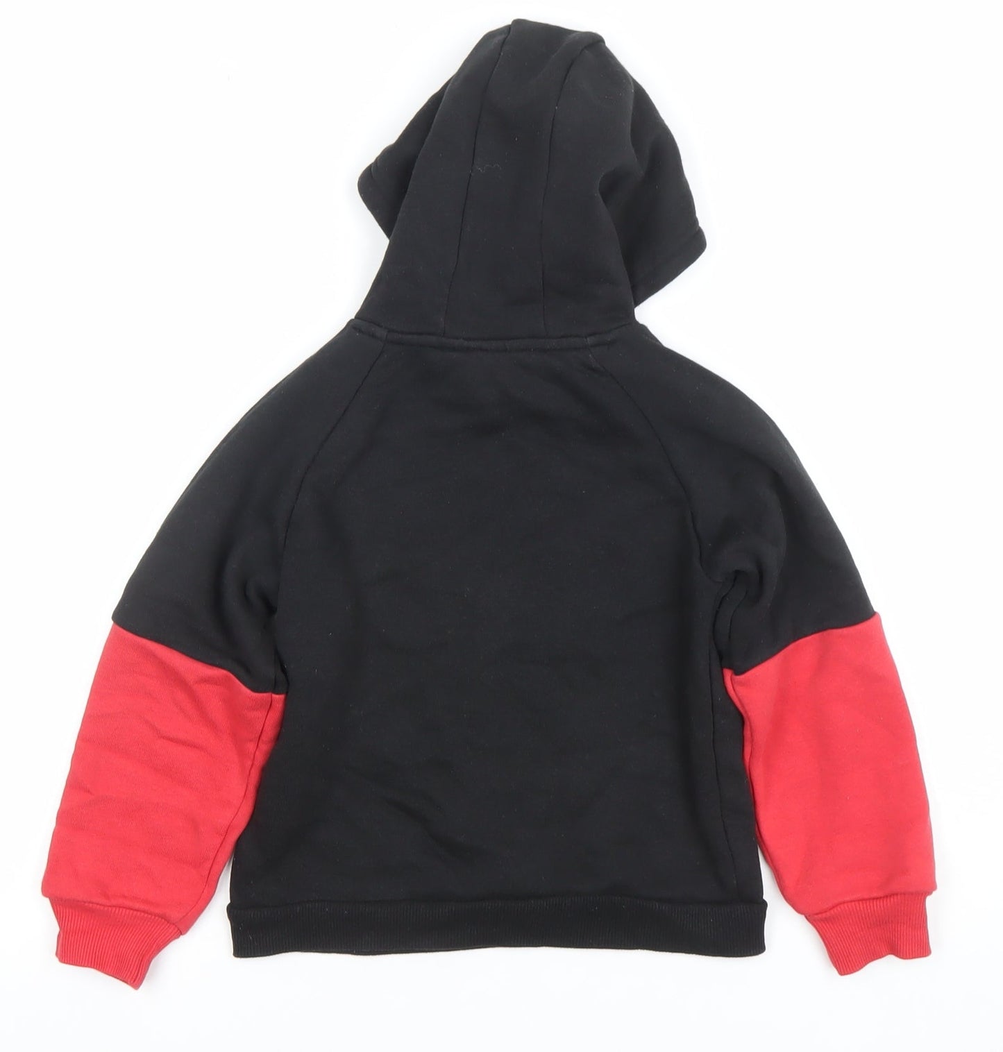 Marvel Spider-Man Boys Black Red Pullover Hoodie 5-6 Years Cotton Blend
